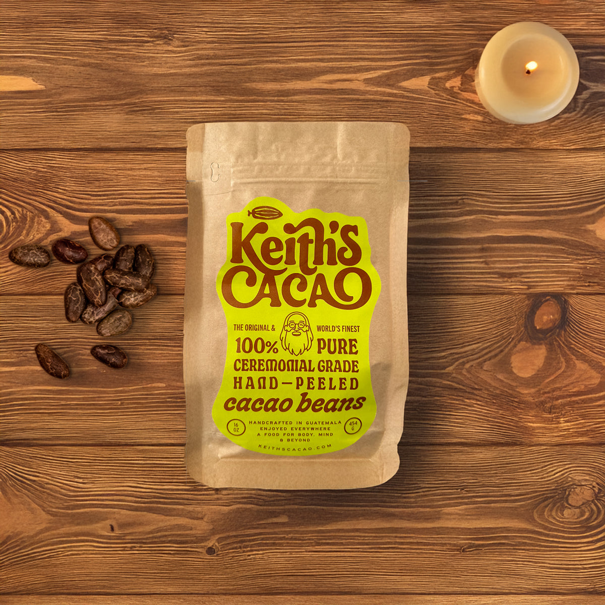 Hand-Peeled Cacao Beans
